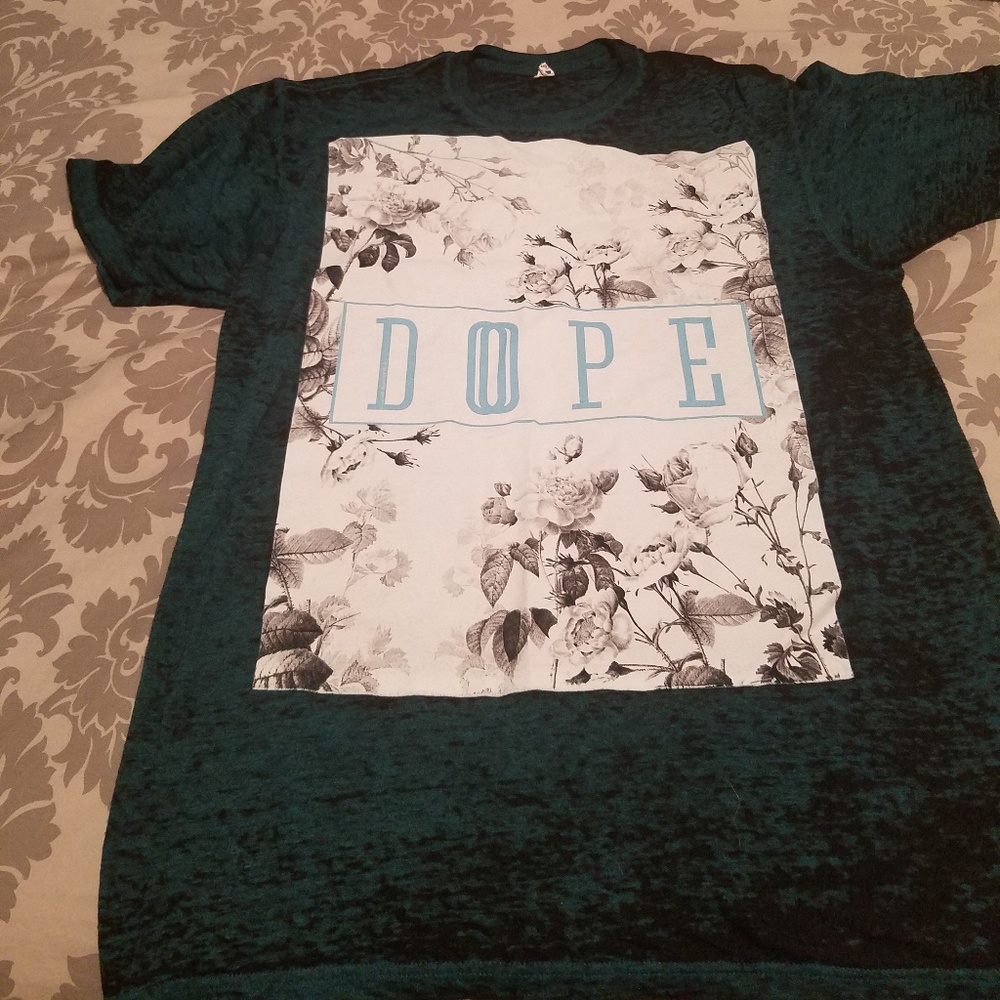 "DOPE" Floral Screen Printed Tshirt